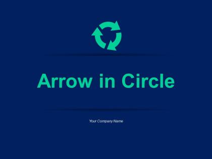 Arrows In Circle Deck Connected And Three Steps Process