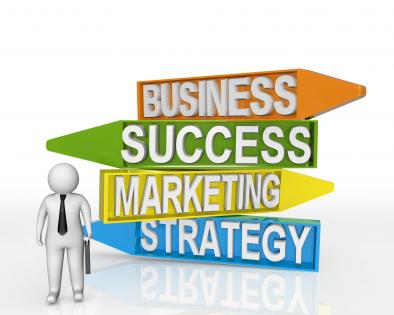 Arrows of business success marketing and strategy stock photo