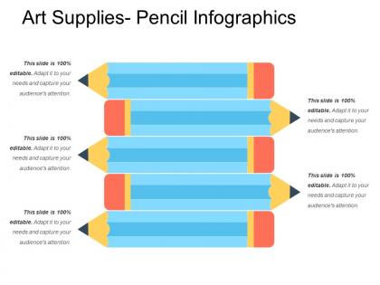 Art supplies pencil infographics