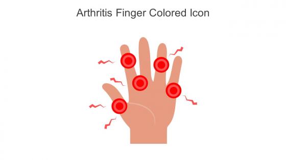 Arthritis Finger Colored Icon In Powerpoint Pptx Png And Editable Eps Format