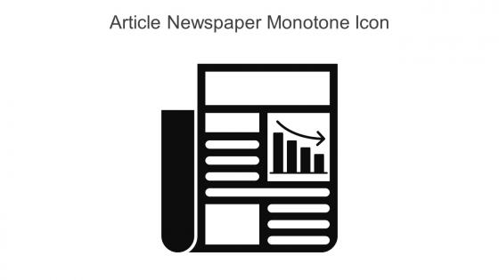 Article Newspaper Monotone Icon In Powerpoint Pptx Png And Editable Eps Format