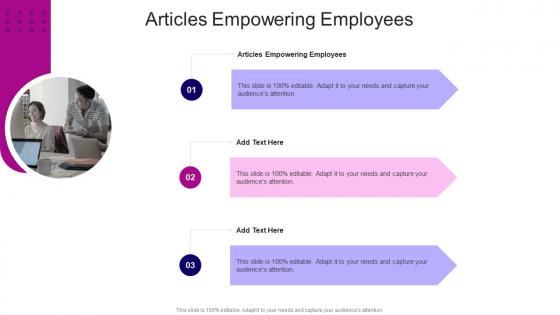 Articles Empowering Employees In Powerpoint And Google Slides Cpb