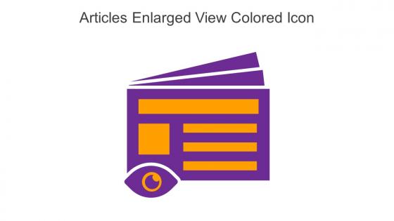 Articles Enlarged View Colored Icon In Powerpoint Pptx Png And Editable Eps Format