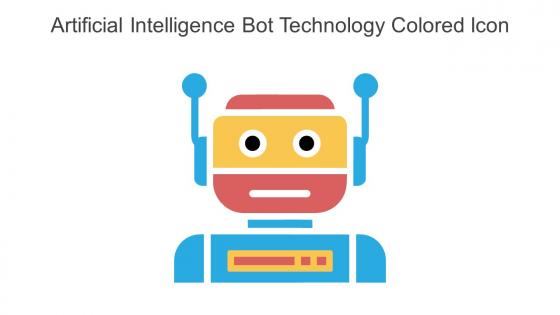 Artificial Intelligence Bot Technology Colored Icon In Powerpoint Pptx Png And Editable Eps Format