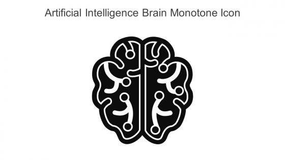 Artificial Intelligence Brain Monotone Icon In Powerpoint Pptx Png And Editable Eps Format