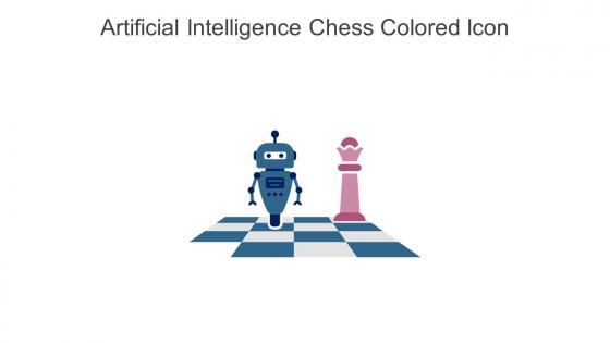Artificial Intelligence Chess Colored Icon In Powerpoint Pptx Png And Editable Eps Format