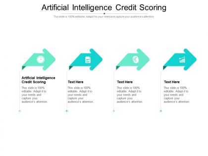 Artificial intelligence credit scoring ppt powerpoint summary designs download cpb