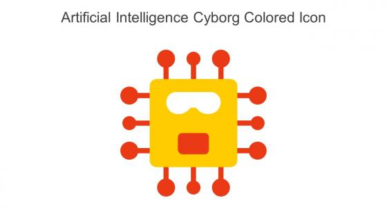 Artificial Intelligence Cyborg Colored Icon In Powerpoint Pptx Png And Editable Eps Format