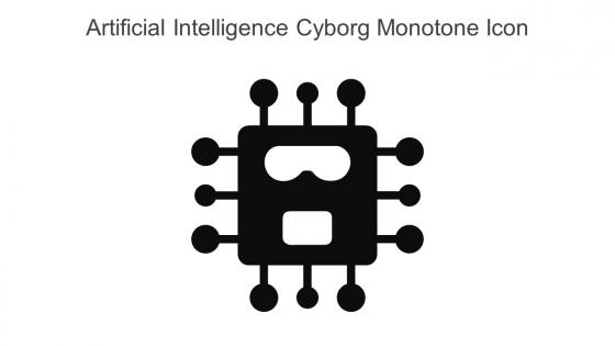 Artificial Intelligence Cyborg Monotone Icon In Powerpoint Pptx Png And Editable Eps Format