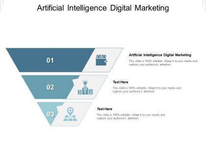 Artificial intelligence digital marketing ppt powerpoint presentation summary deck cpb