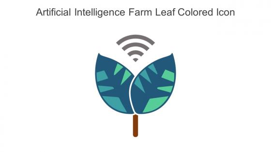Artificial Intelligence Farm Leaf Colored Icon In Powerpoint Pptx Png And Editable Eps Format