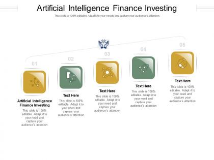 Artificial intelligence finance investing ppt powerpoint presentation inspiration clipart cpb
