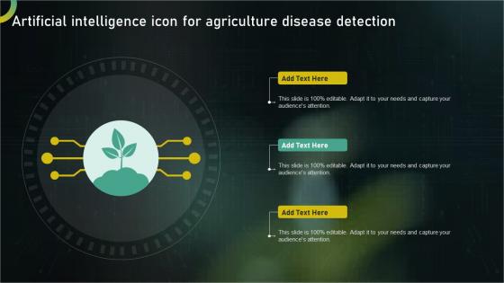 Artificial Intelligence Icon For Agriculture Disease Detection