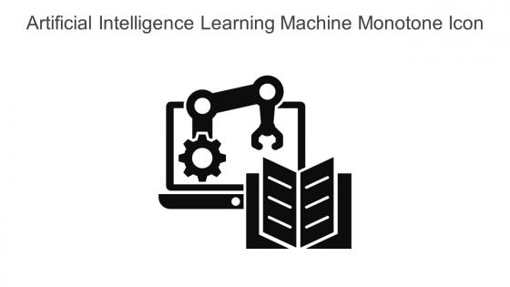 Artificial Intelligence Learning Machine Monotone Icon In Powerpoint Pptx Png And Editable Eps Format