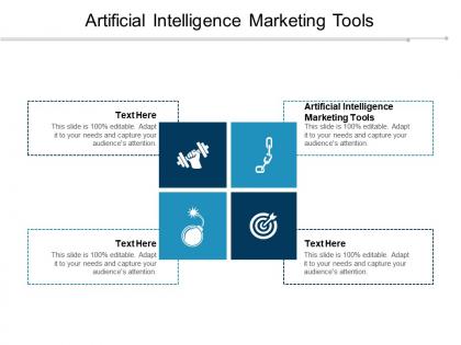 Artificial intelligence marketing tools ppt powerpoint presentation diagram templates cpb