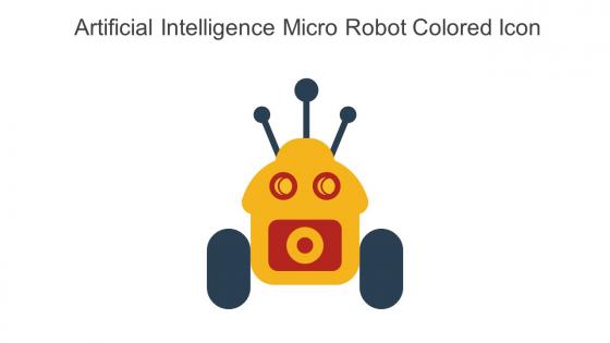 Artificial Intelligence Micro Robot Colored Icon In Powerpoint Pptx Png And Editable Eps Format