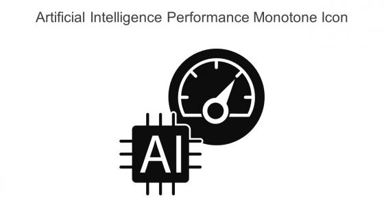 Artificial Intelligence Performance Monotone Icon In Powerpoint Pptx Png And Editable Eps Format