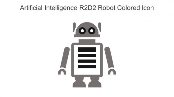 Artificial Intelligence R2D2 Robot Colored Icon In Powerpoint Pptx Png And Editable Eps Format