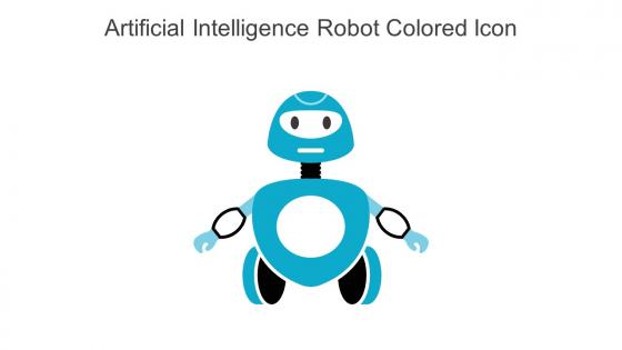 Artificial Intelligence Robot Colored Icon In Powerpoint Pptx Png And Editable Eps Format