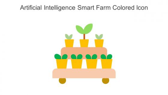 Artificial Intelligence Smart Farm Colored Icon In Powerpoint Pptx Png And Editable Eps Format
