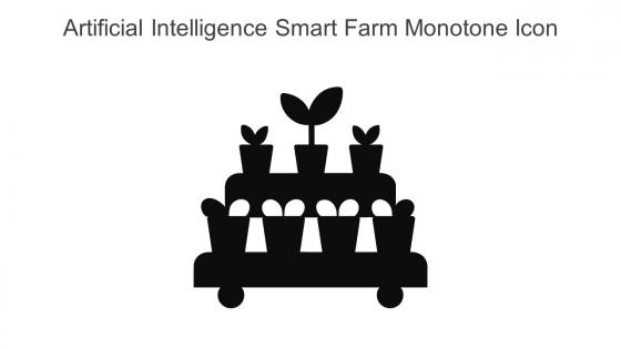 Artificial Intelligence Smart Farm Monotone Icon In Powerpoint Pptx Png And Editable Eps Format