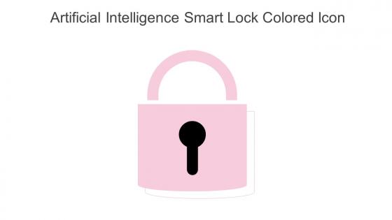Artificial Intelligence Smart Lock Colored Icon In Powerpoint Pptx Png And Editable Eps Format