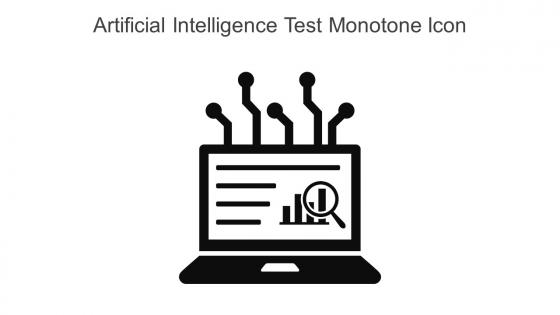Artificial Intelligence Test Monotone Icon In Powerpoint Pptx Png And Editable Eps Format