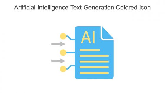 Artificial Intelligence Text Generation Colored Icon In Powerpoint Pptx Png And Editable Eps Format