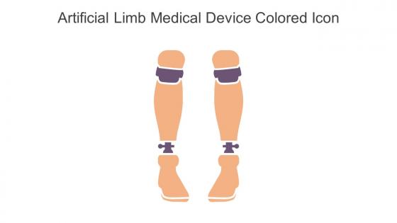 Artificial Limb Medical Device Colored Icon In Powerpoint Pptx Png And Editable Eps Format