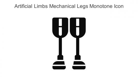 Artificial Limbs Mechanical Legs Monotone Icon In Powerpoint Pptx Png And Editable Eps Format