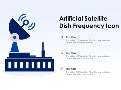 Artificial satellite dish frequency icon