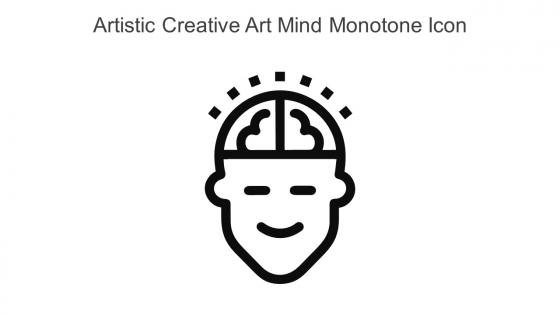 Artistic Creative Art Mind Monotone Icon In Powerpoint Pptx Png And Editable Eps Format