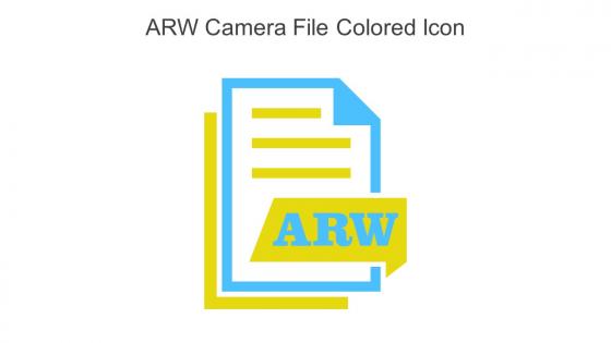 ARW Camera File Colored Icon In Powerpoint Pptx Png And Editable Eps Format