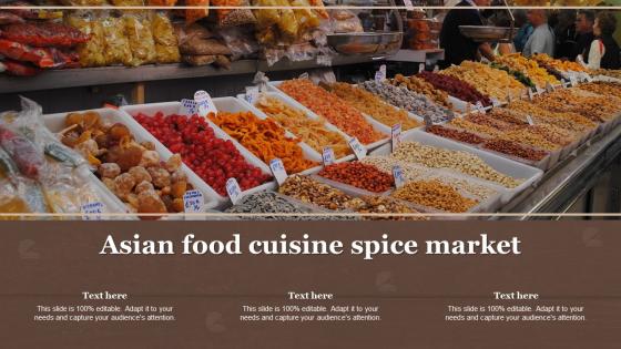 Asian Food Cuisine Spice Market