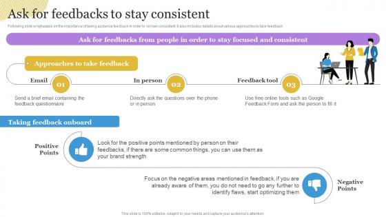 Ask For Feedbacks To Stay Consistent Building A Personal Brand Professional Network