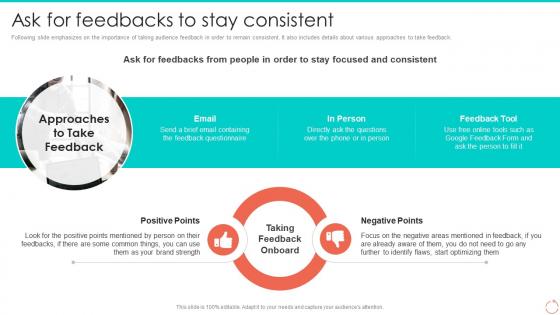 Ask For Feedbacks To Stay Consistent Personal Branding Guide For Professionals And Enterprises