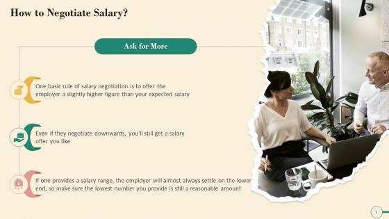 Ask For More As A Salary Negotiation Tip Training Ppt