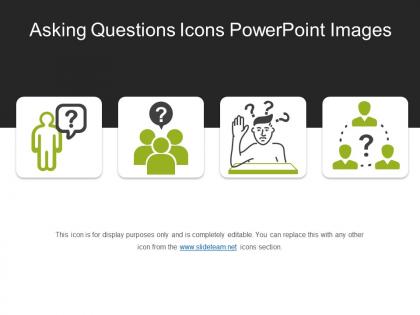 Asking questions icons powerpoint images