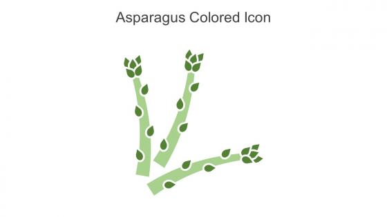 Asparagus Colored Icon In Powerpoint Pptx Png And Editable Eps Format