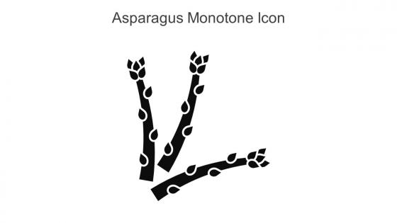 Asparagus Monotone Icon In Powerpoint Pptx Png And Editable Eps Format
