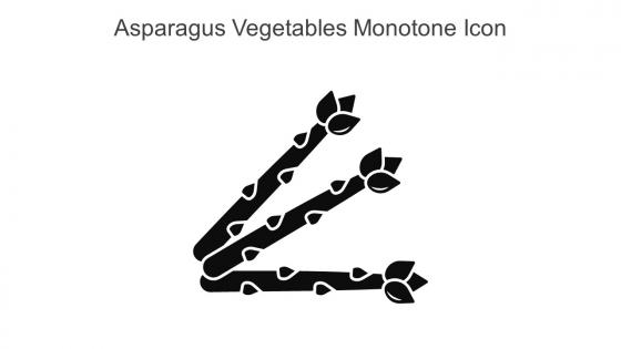 Asparagus Vegetables Monotone Icon In Powerpoint Pptx Png And Editable Eps Format