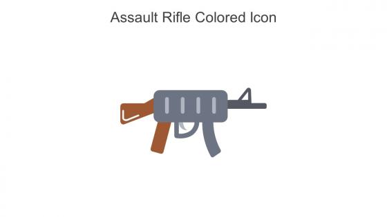 Assault Rifle Colored Icon In Powerpoint Pptx Png And Editable Eps Format