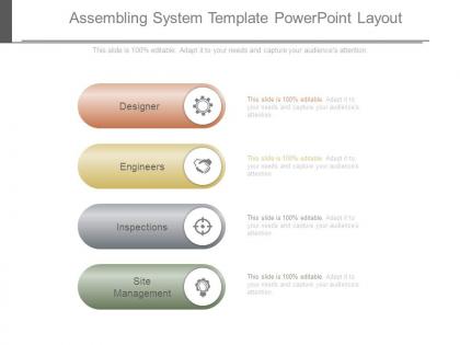 Assembling system template powerpoint layout