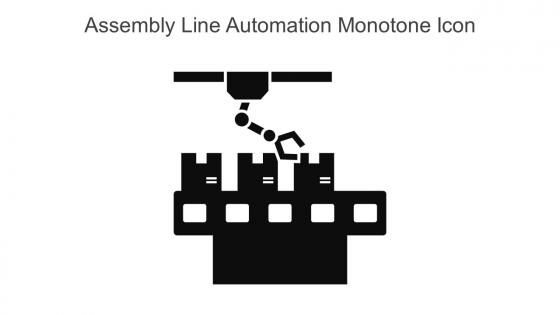 Assembly Line Automation Monotone Icon In Powerpoint Pptx Png And Editable Eps Format