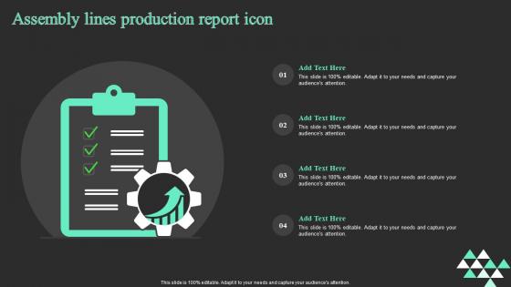 Assembly Lines Production Report Icon
