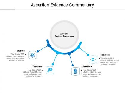 Assertion evidence commentary ppt powerpoint presentation pictures slide download cpb