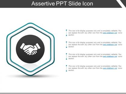 Assertive ppt slide icon
