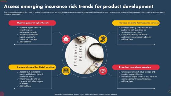 Assess Emerging Insurance Risk Trends For Product Development