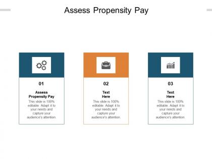 Assess propensity pay ppt powerpoint presentation styles diagrams cpb