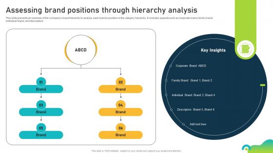 Assessing Brand Positions Through Hierarchy Analysis Brand Equity Optimization Through Strategic Brand